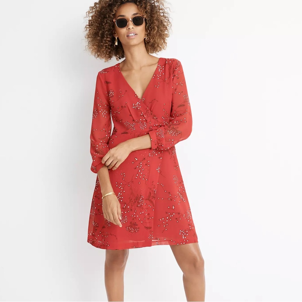 Madewell wrap front dress